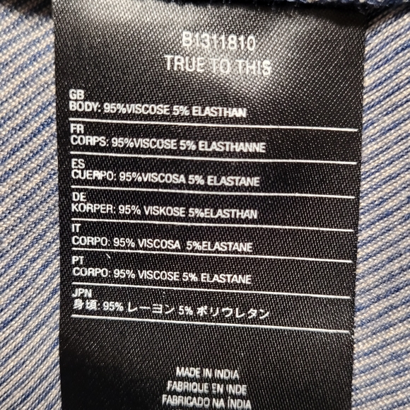 *Volcom* Gray&Blue striped Dress* Sleeveless, A-line type w/cute strapsđź‘— Small - Picture 15 of 16